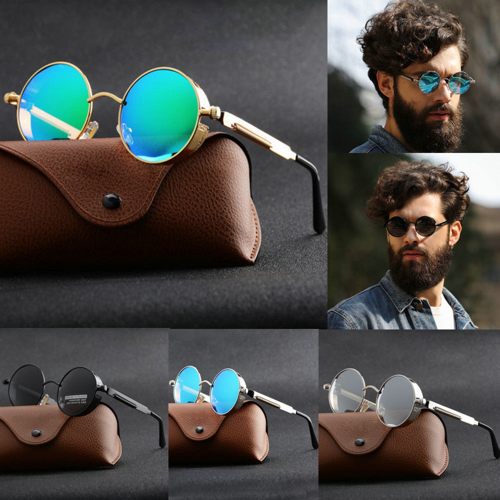 Vintage Fashion Enthusiasts - New Metal Steampunk Sunglasses Men Women