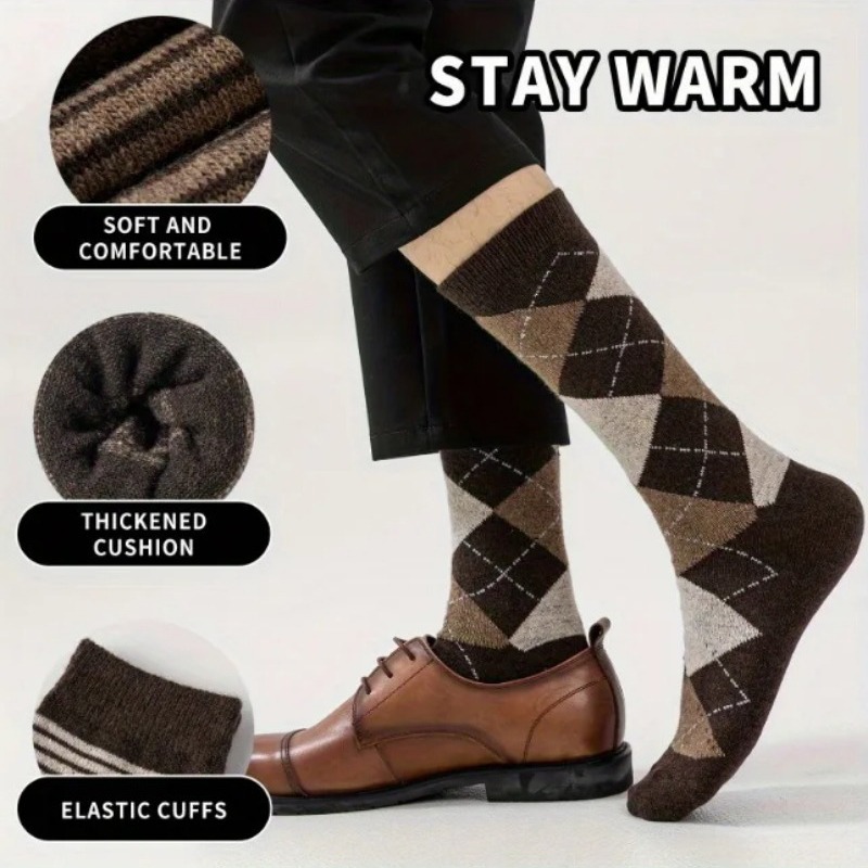 6 Pairs Vintage Brown Argyle S - огляд і ціна Vintage Fashion Enthusiasts