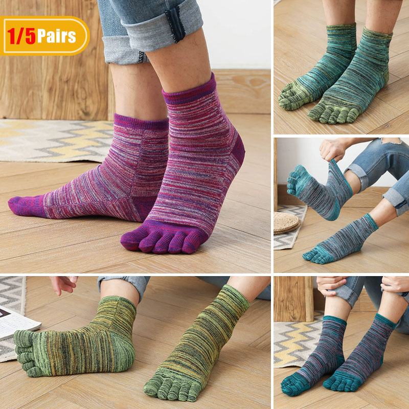 1/5 Pairs Man Colorful Toe Hap - огляд і ціна Vintage Fashion Enthusiasts