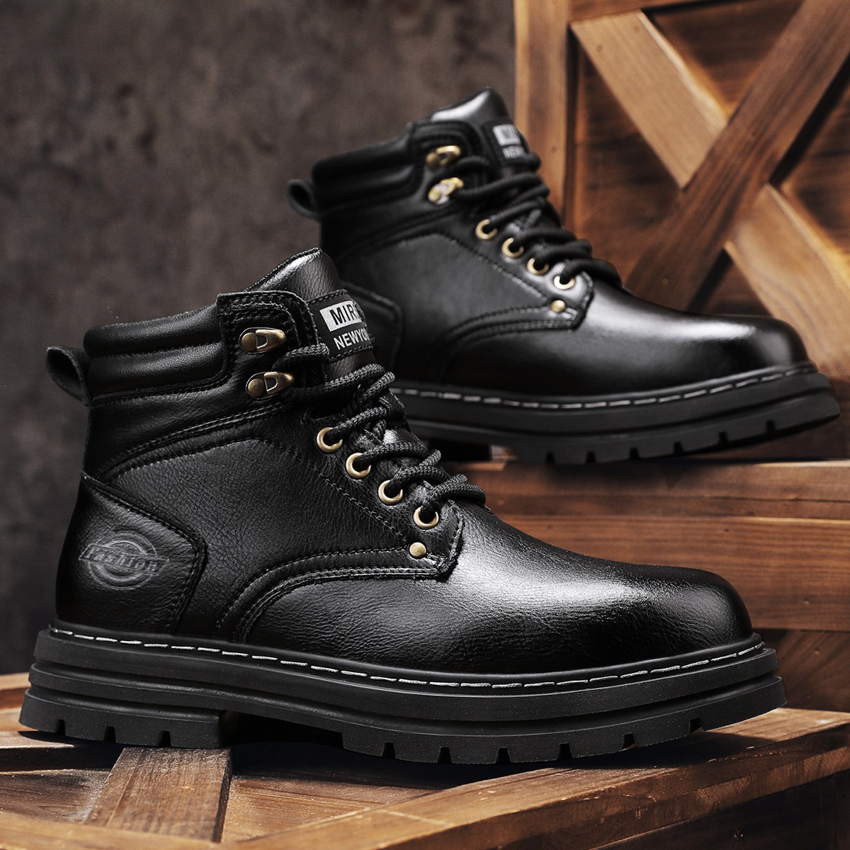 Men's Vintage Ankle Work Boots - огляд і ціна Vintage Outdoor Fashion
